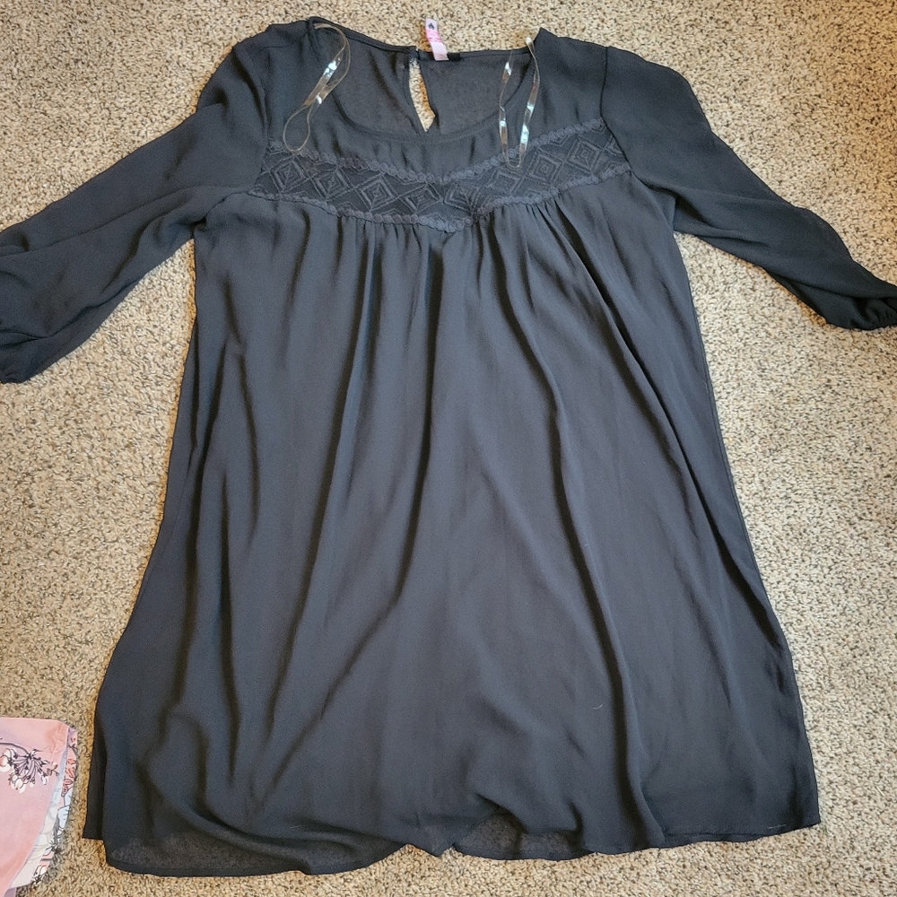 Black Tunic Dress sz Medium
